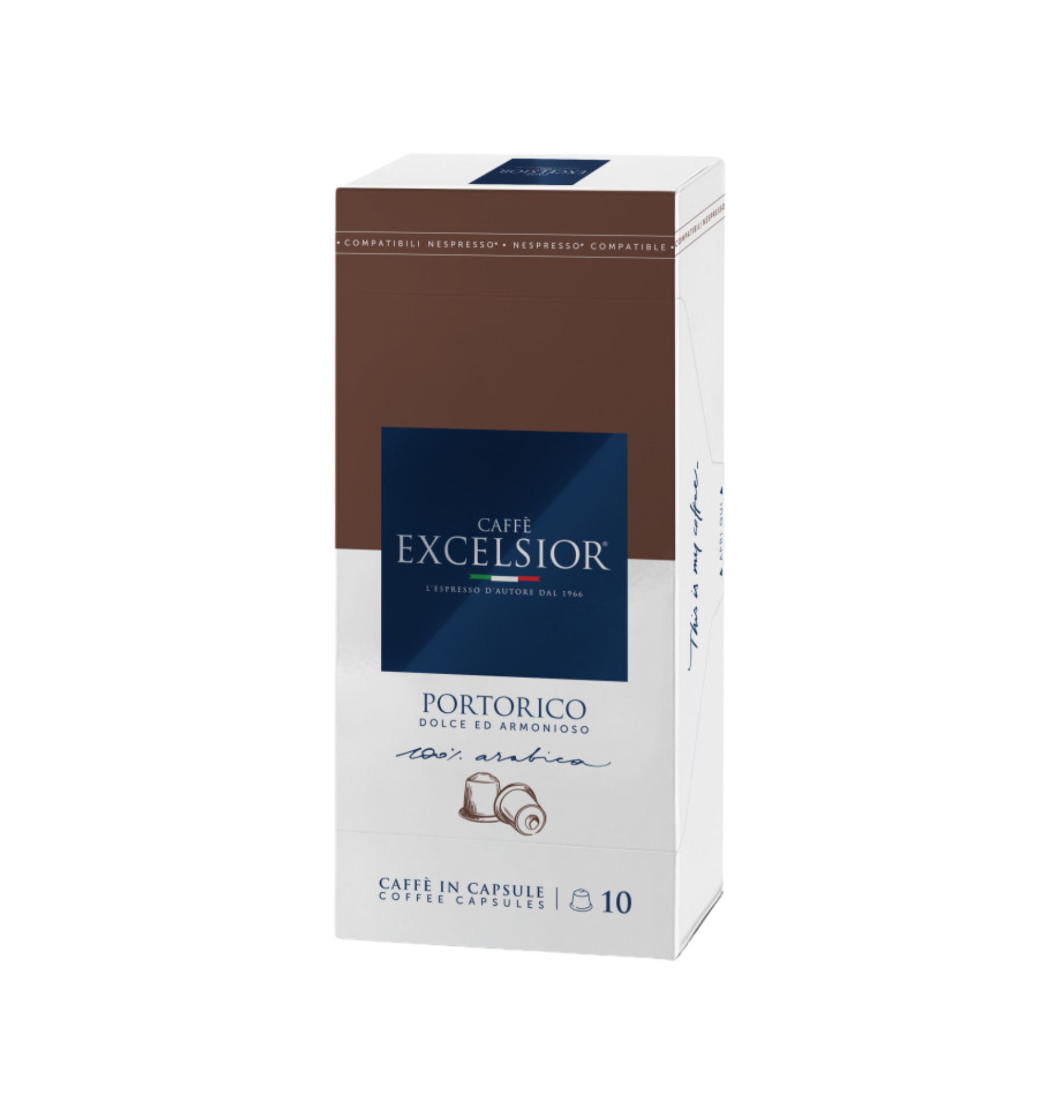 Caffè Excelsior Portorico Coffee Capsules - 10 pieces