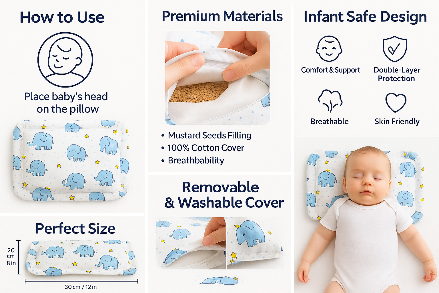 Baby Mustard Seed Pillow