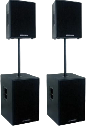 Kit de Caixas de Som Profissional 4flex