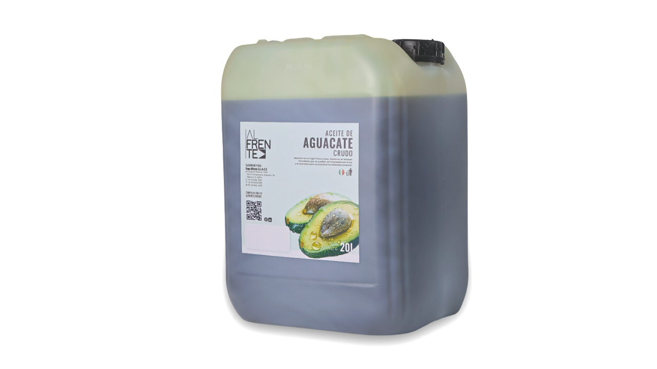 Aceite de aguacate crudo bidón de 20 litros