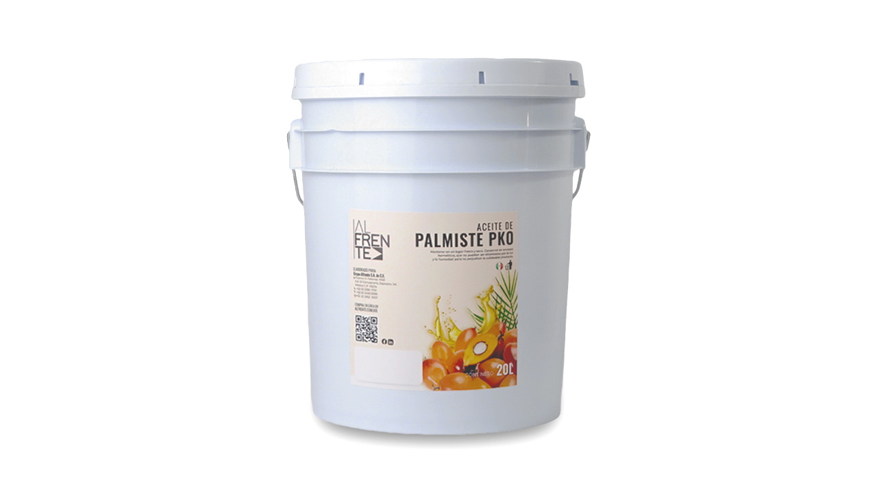 Aceite de palmiste PKO en cubeta de 19 litros