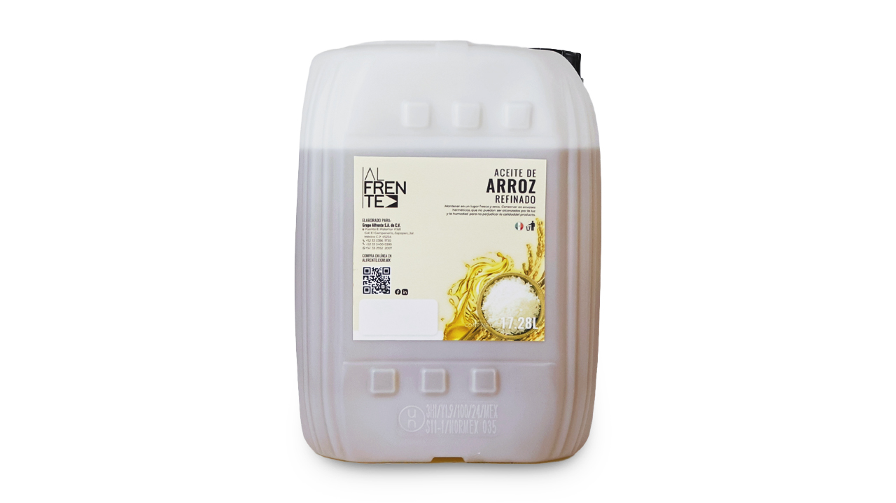 Aceite de arroz refinado en bidón de 17.28 litros