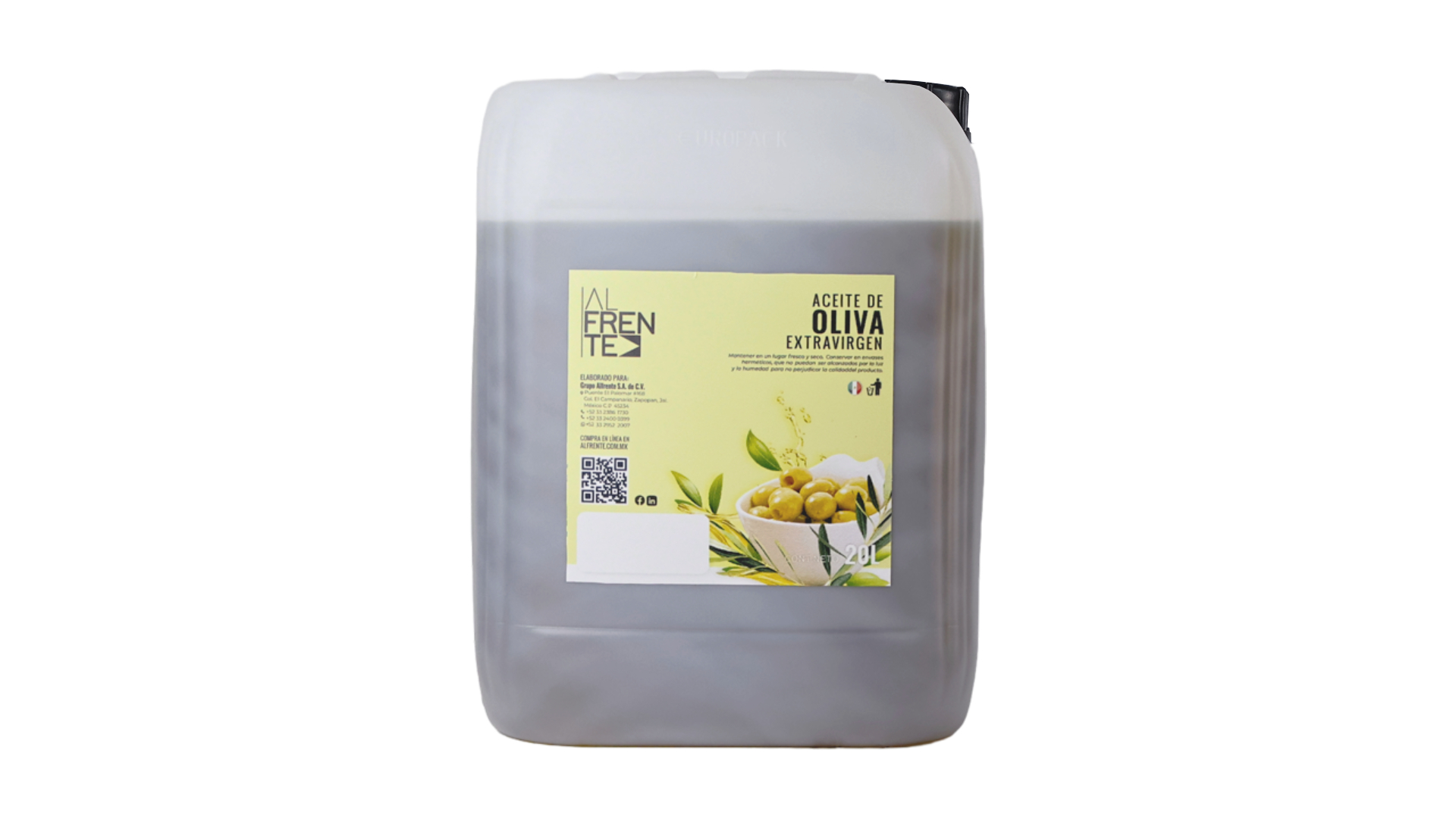 Aceite de oliva extra virgen 100% natural en bidón de 20 litros