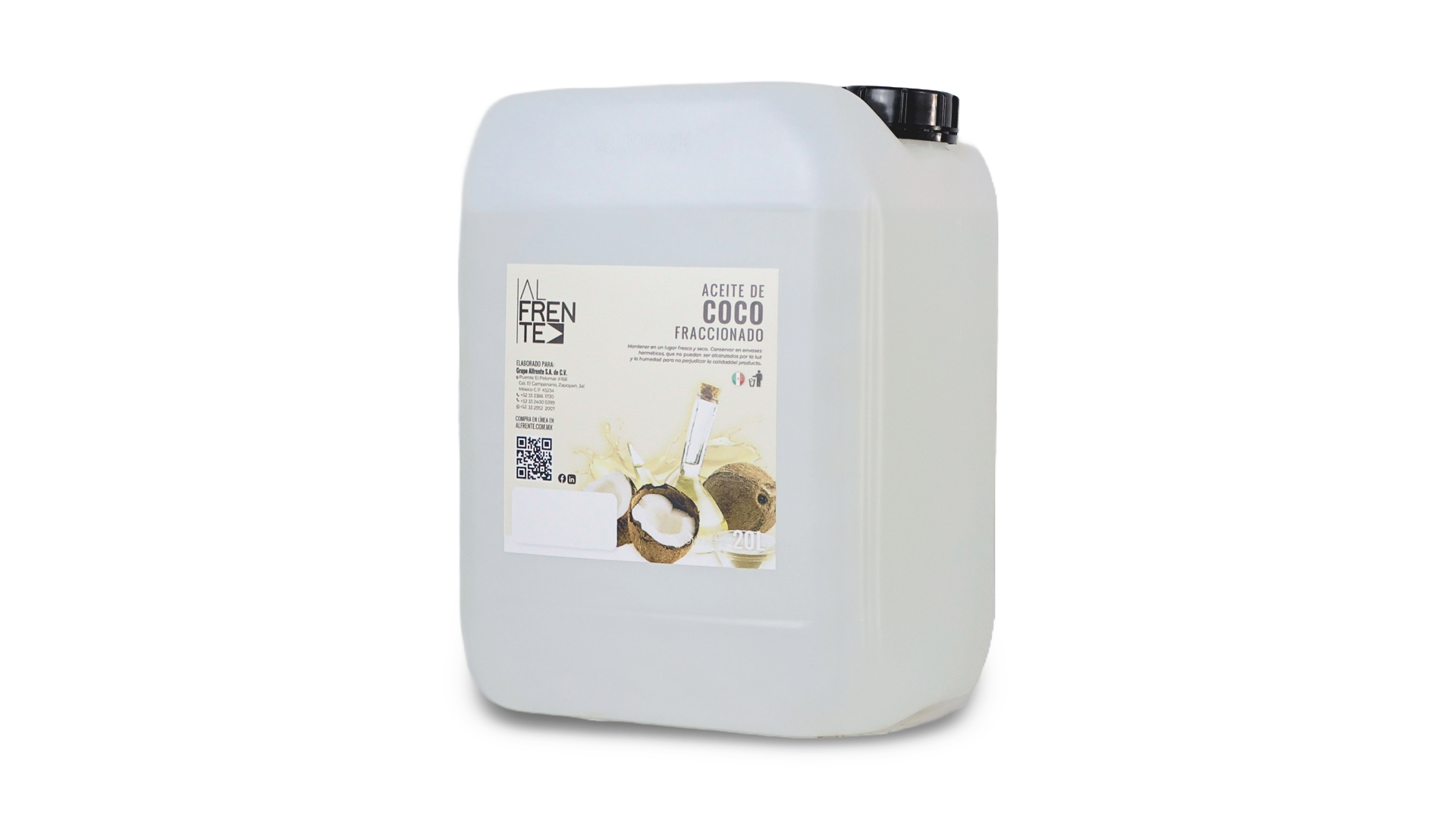 Aceite de coco fraccionado bidón de 20 litros