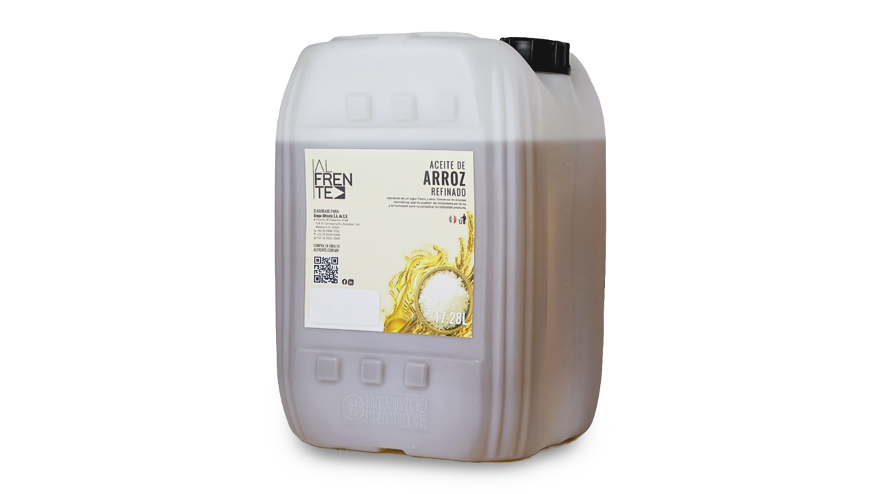 Aceite de arroz refinado en bidón de 17.28 litros