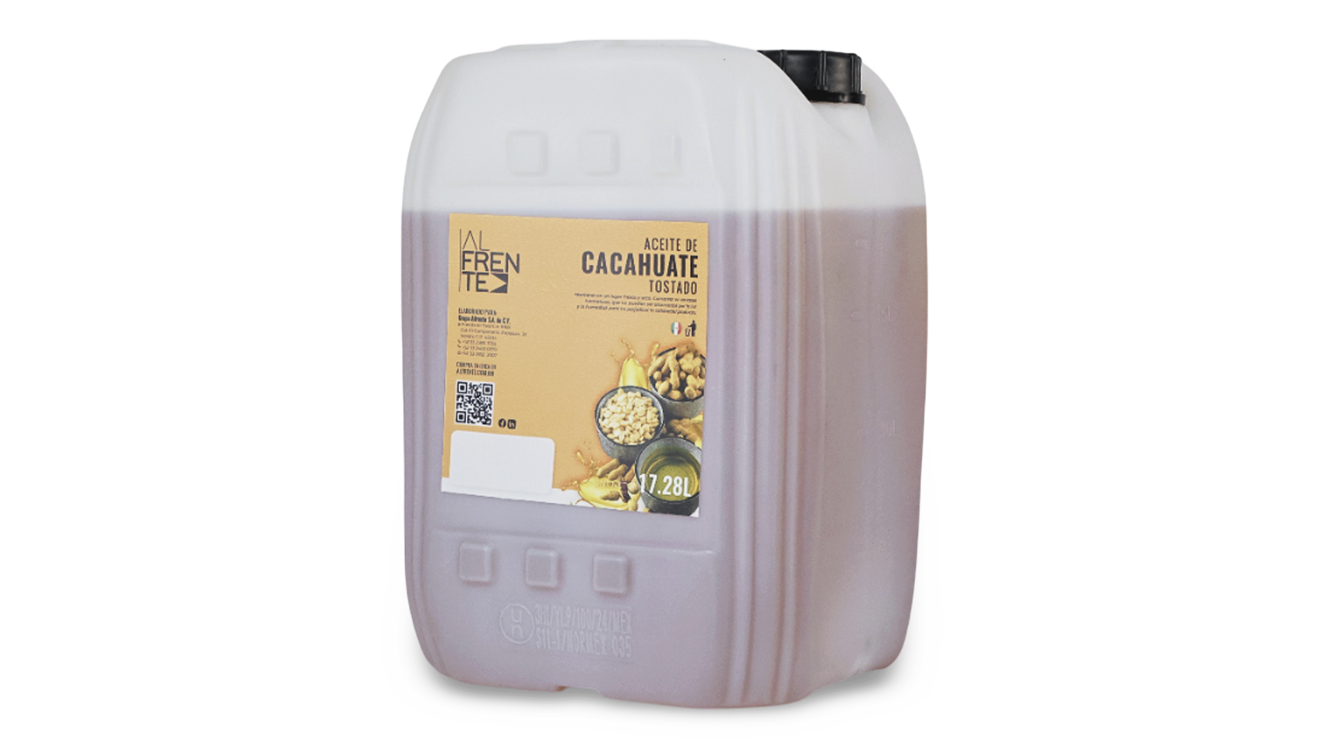 Aceite de cacahuate tostado en bidón de 20 litros