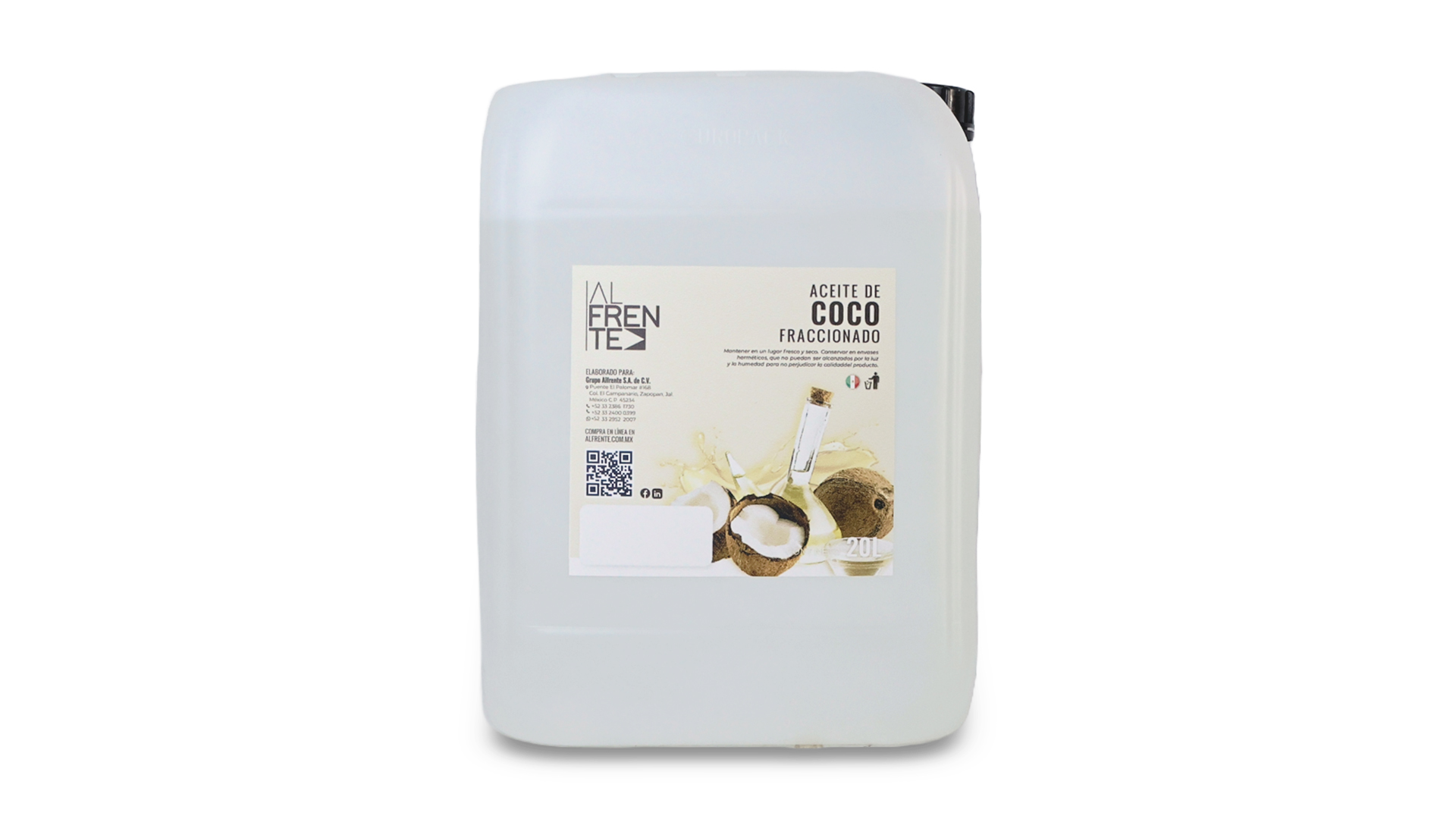 Aceite de coco fraccionado bidón de 20 litros