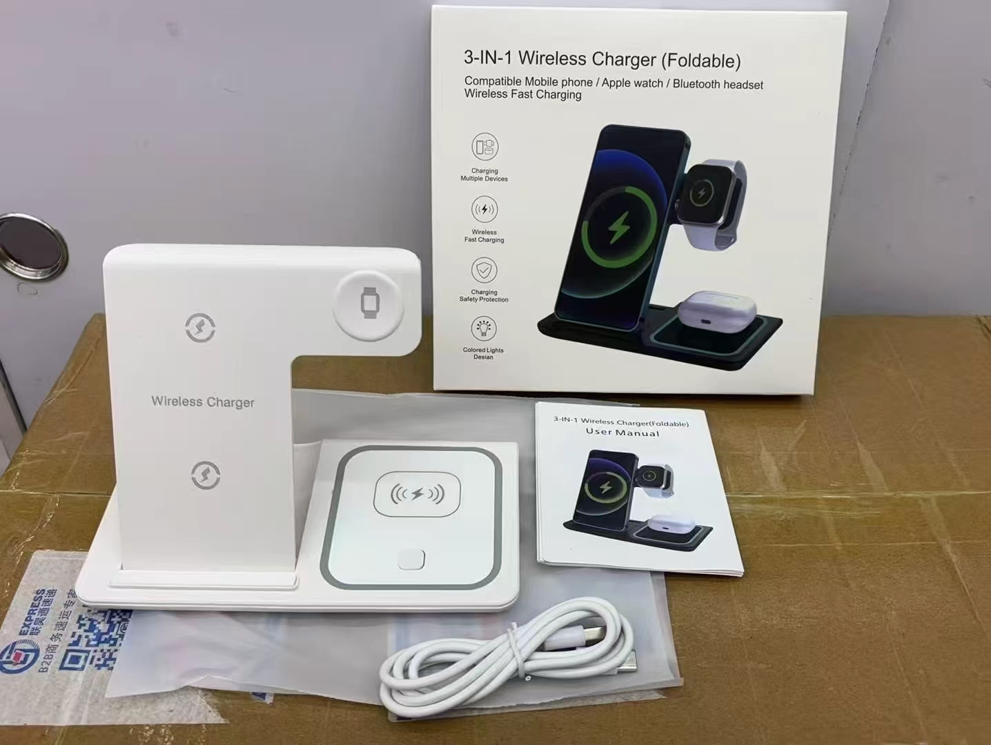 Chargeur sans fil 3-en-1 (pliable)