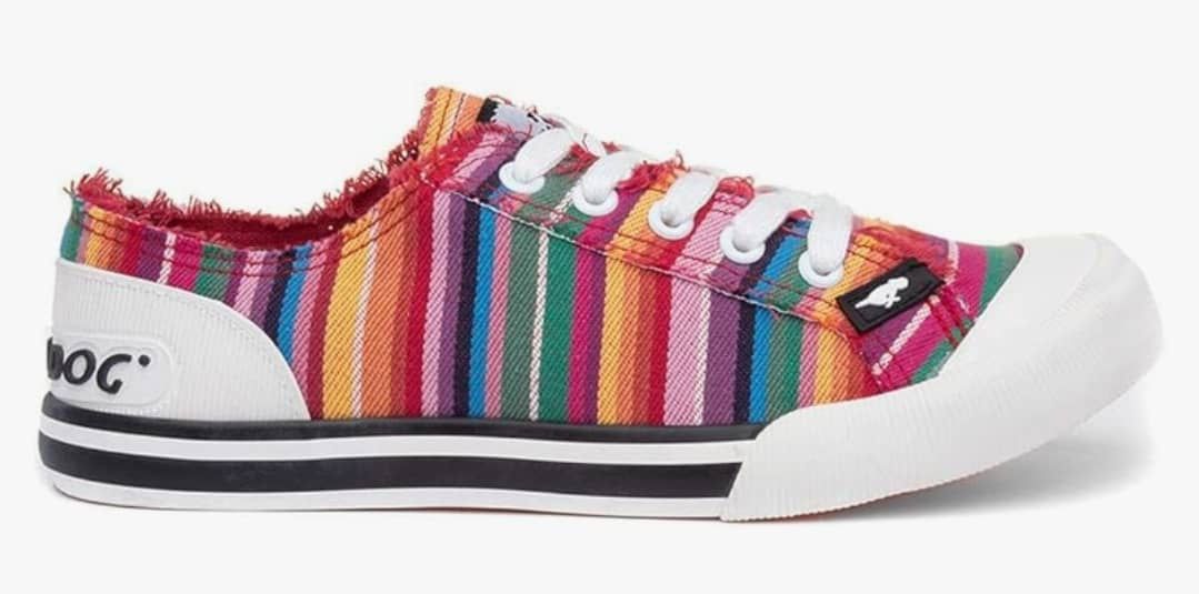 Colorful Striped Canvas Sneaker