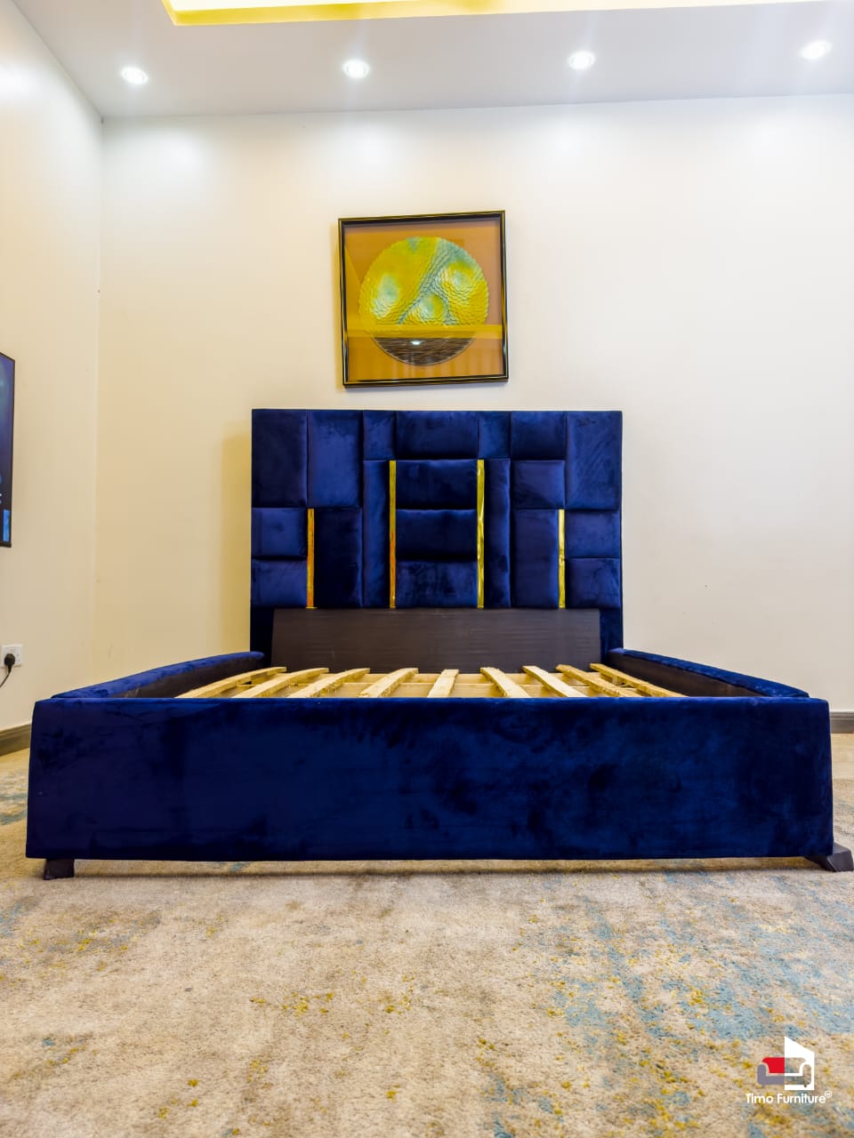 Modern Velvet Bed Frame