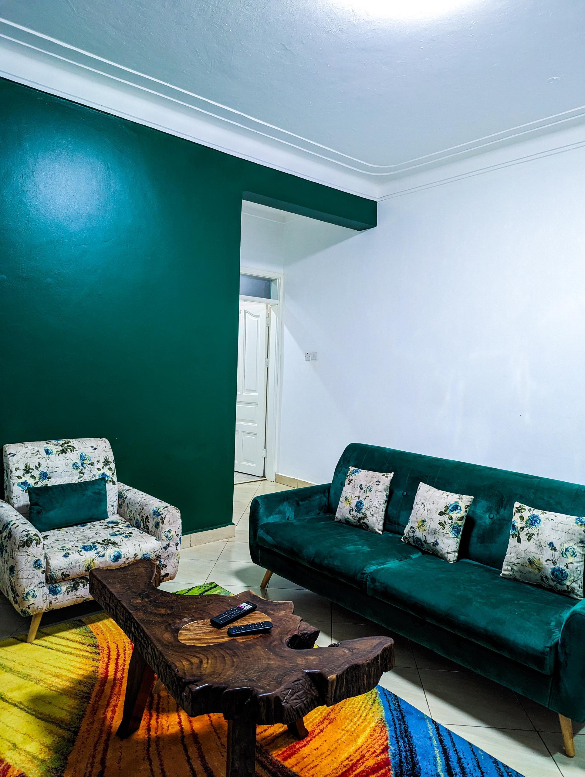 Elegant Green Velvet Sofa