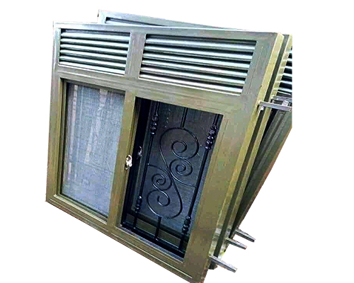 Aluminum Window with Security Grill