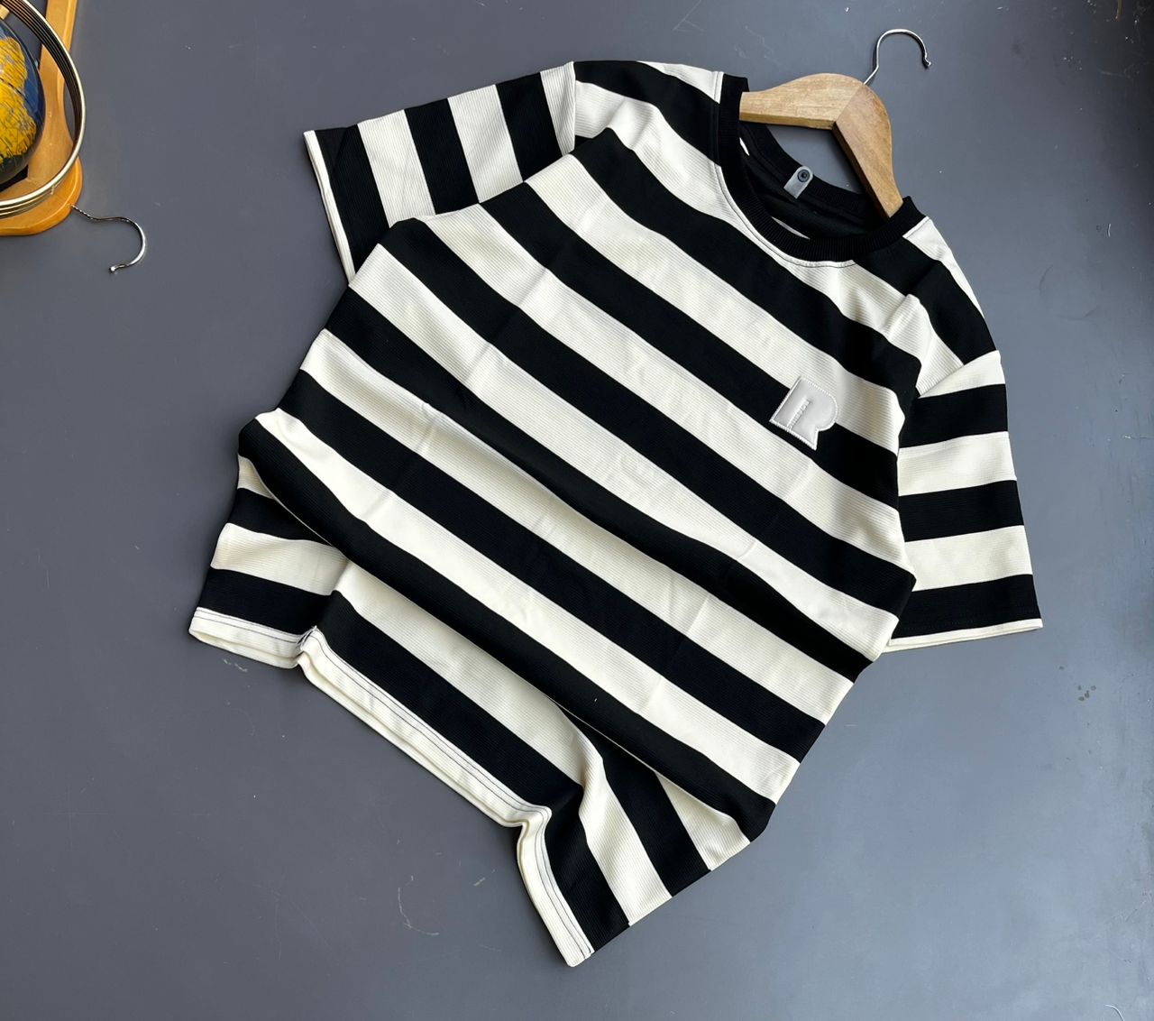 Black and White Striped T-Shirt