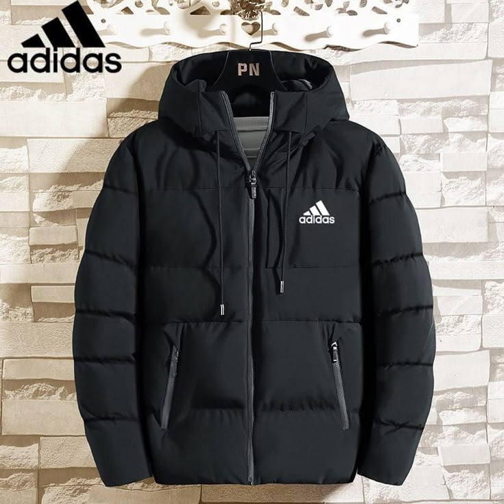Adidas black puffer jacket