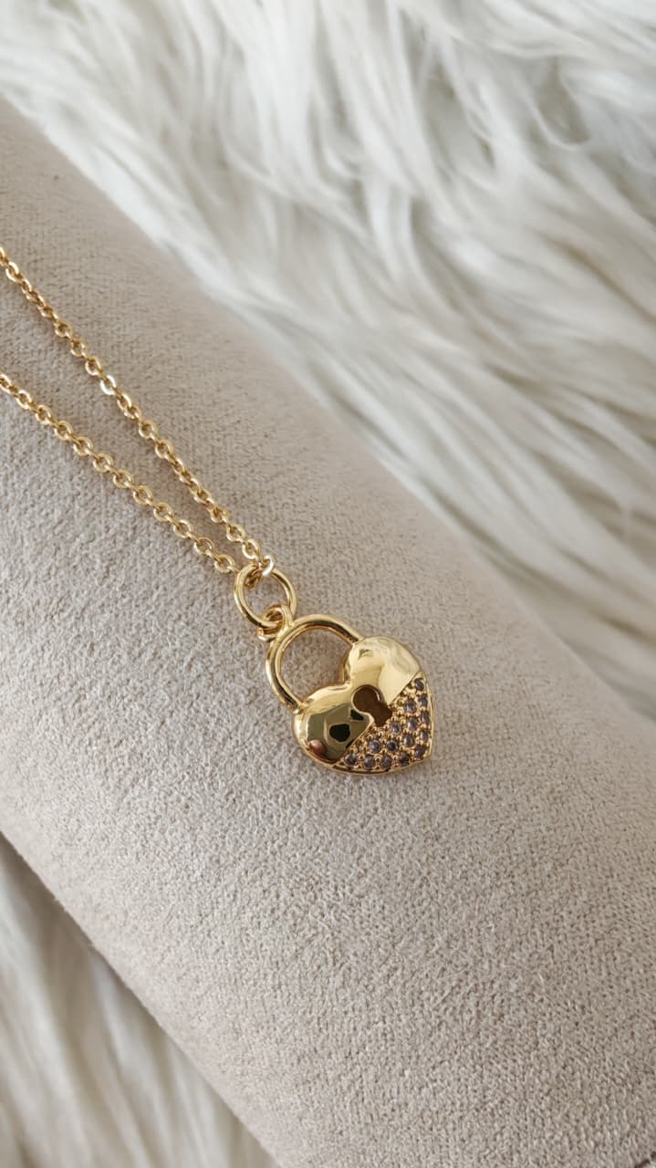 Cadena Candado Heart