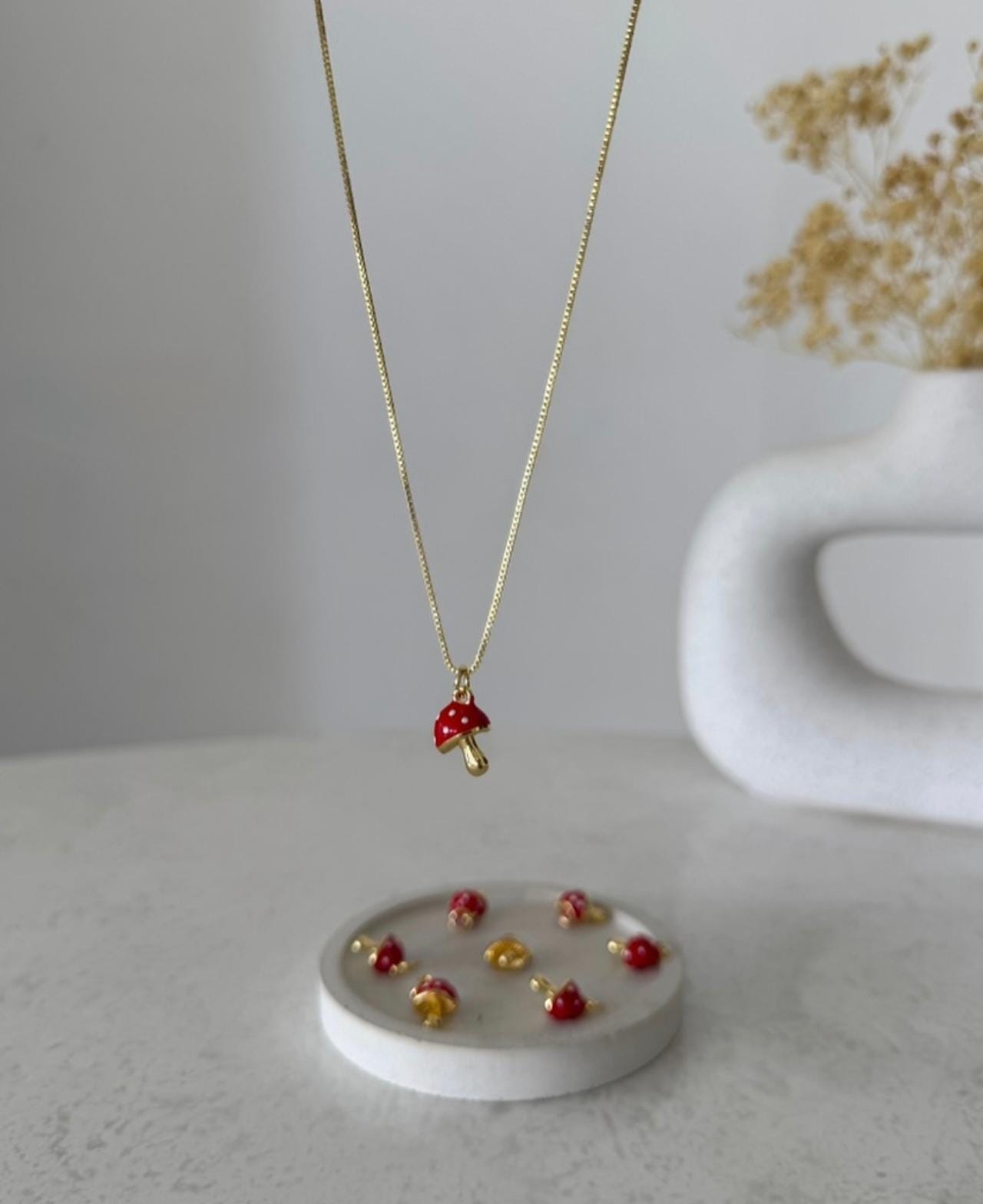 Cadena Dijes Hongo / Frutilla