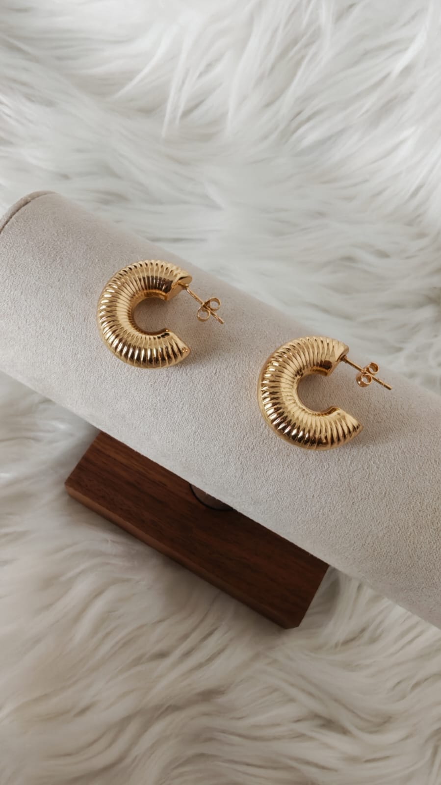 Argollas chunky lineas