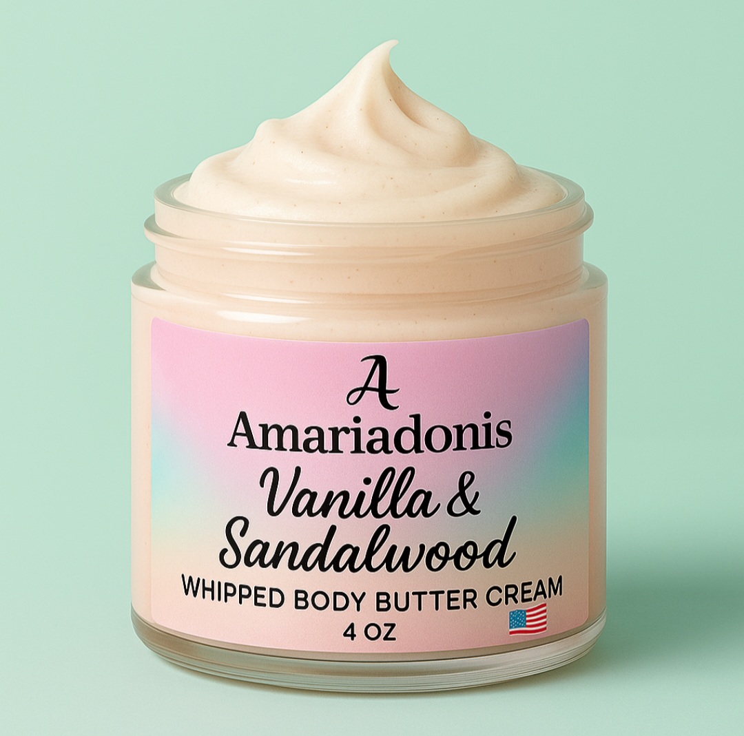 Vanilla & Sandalwood Whipped Body Butter Cream