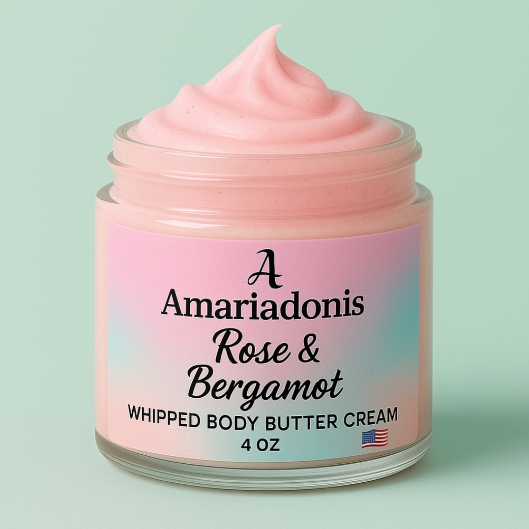 Amariadonis Rose & Bergamot Whipped Body Butter Cream