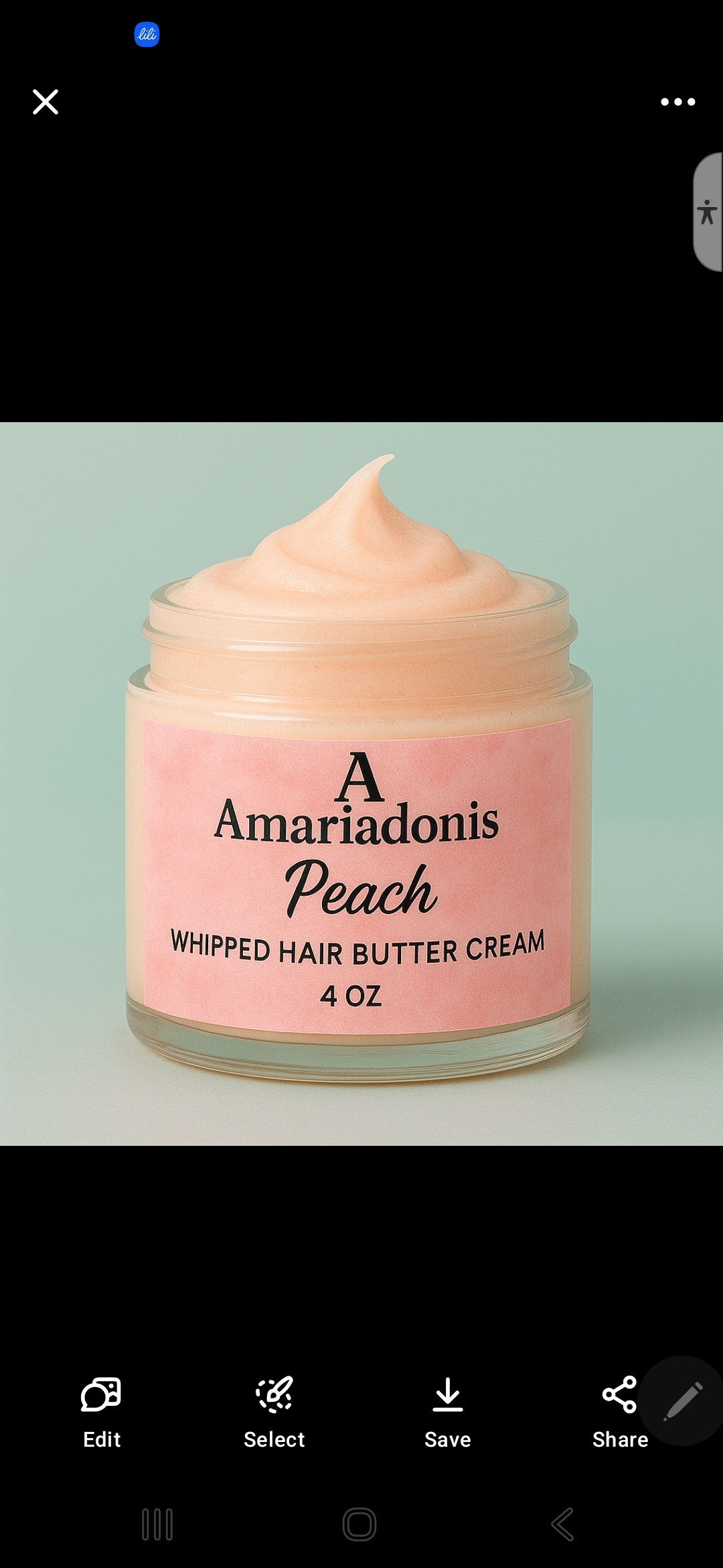 Amariadonis Peach Whipped Hair Butter Cream