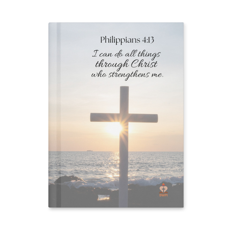 Cross Philippians 4:13 Hardcover Journal
