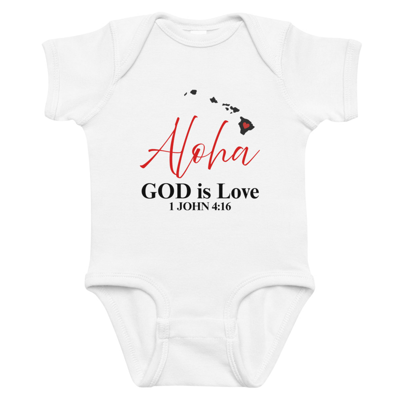 Aloha God is Love Onesie