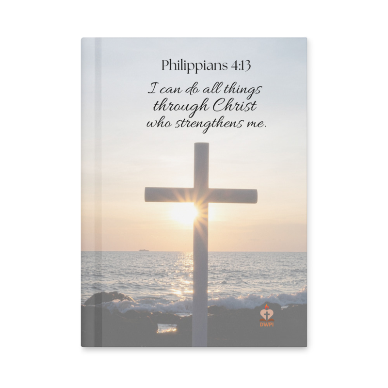 Cross Philippians 4:13 Hardcover Journal