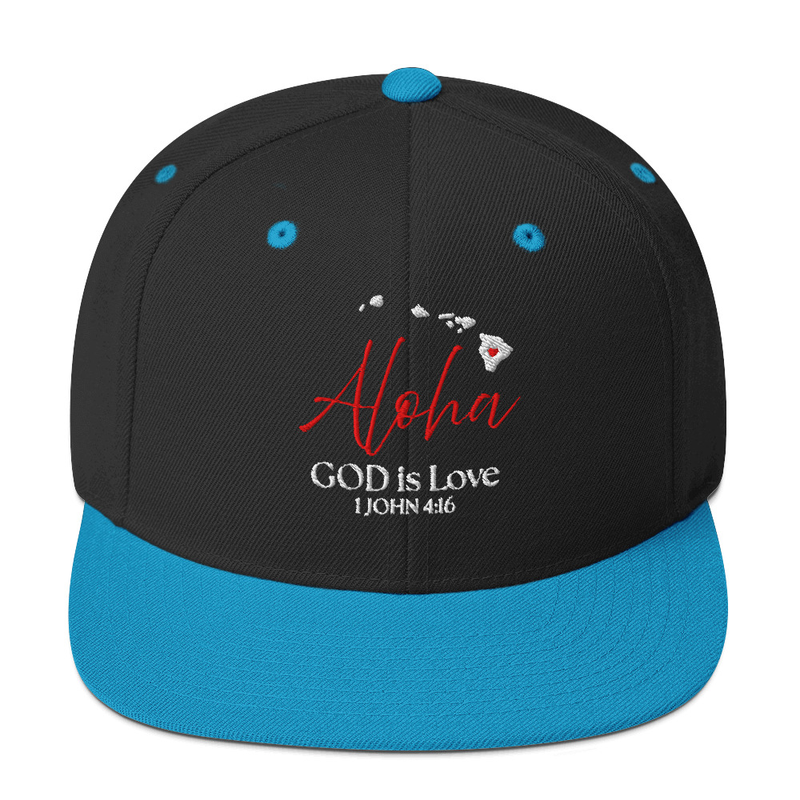 Aloha God is Love Snapback Hat