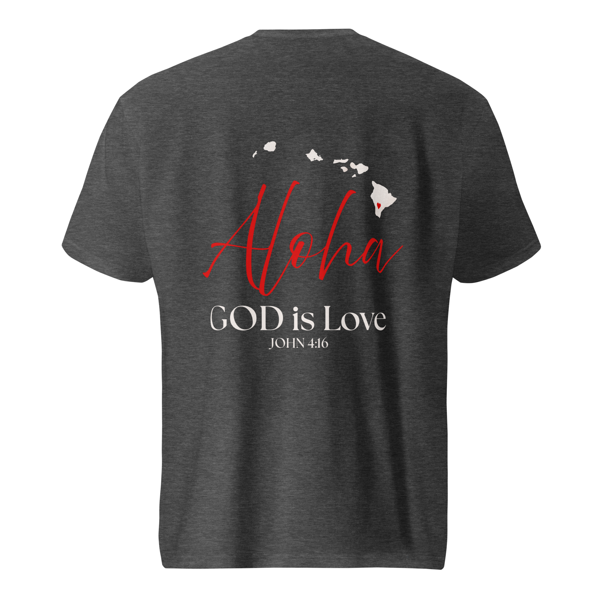 DWPI Aloha GOD is Love Wht Print Unisex T-shirt