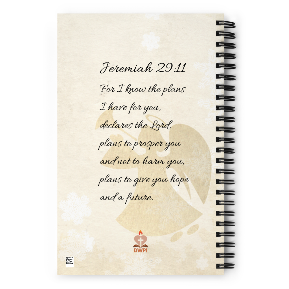 Angel Jeremiah 29:11 Spiral Notebook