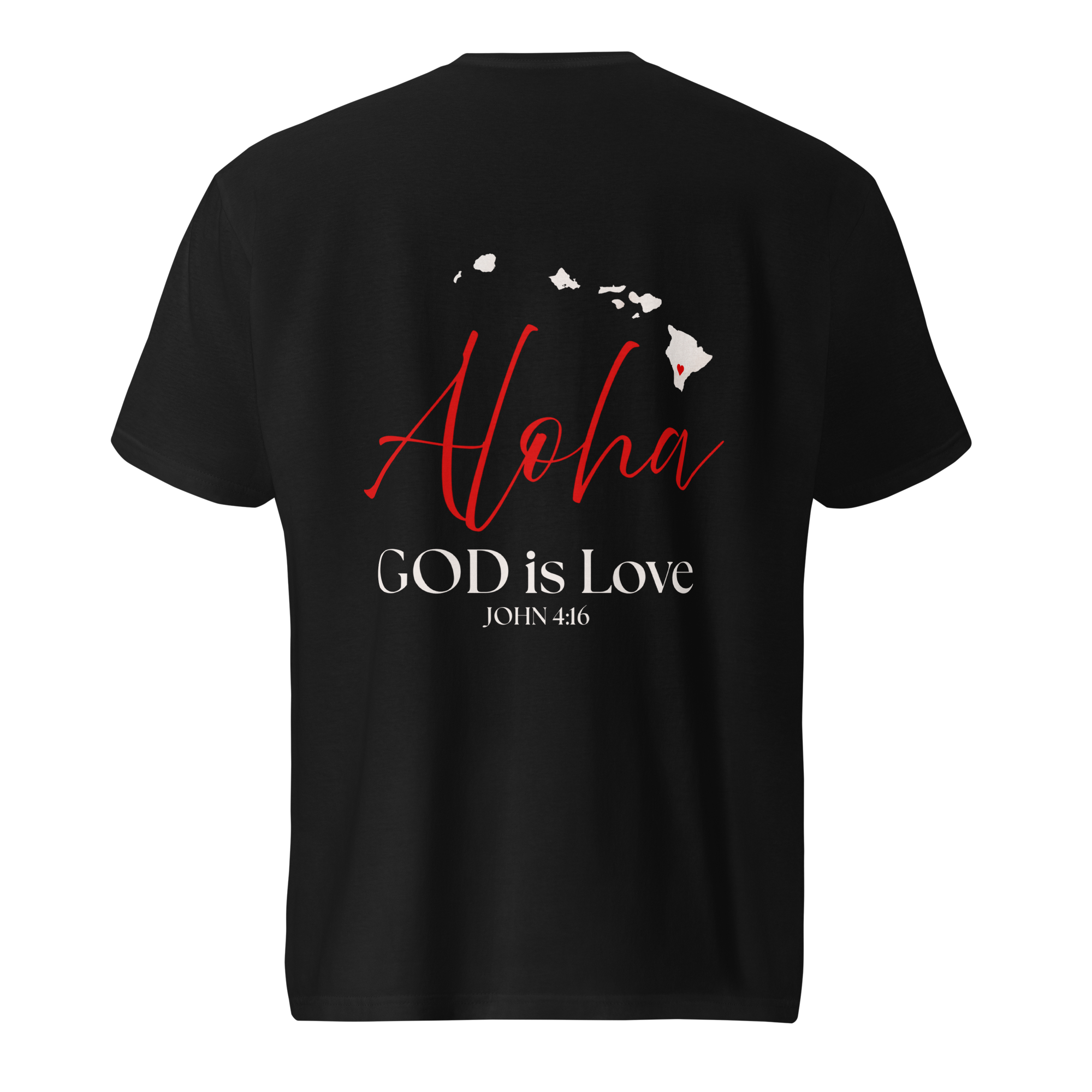 DWPI Aloha GOD is Love Wht Print Unisex T-shirt
