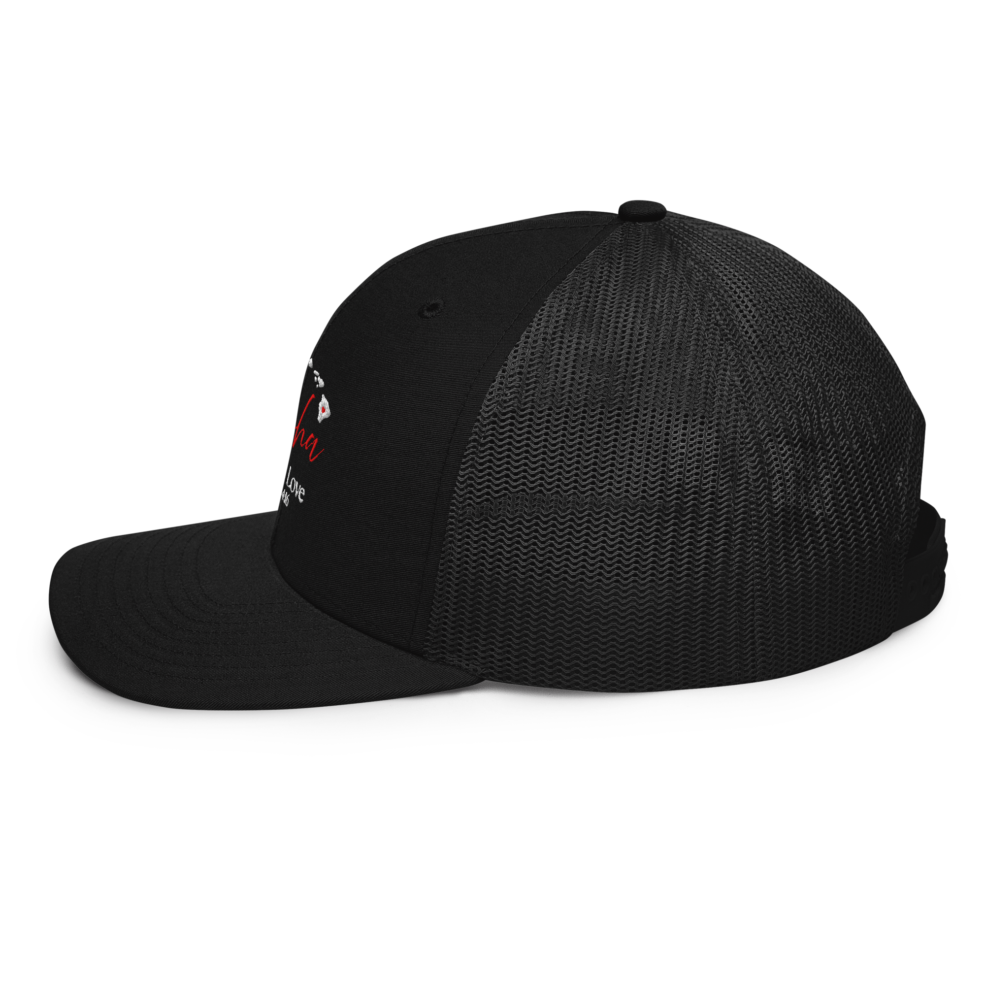GOD Is Love Black Trucker Hat