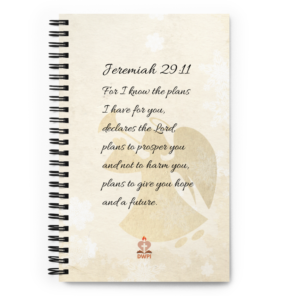Angel Jeremiah 29:11 Spiral Notebook