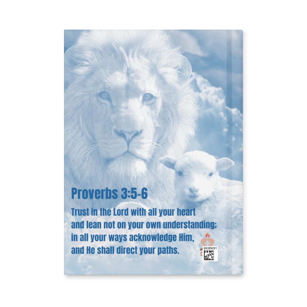 Lion & Lamb Proverbs 3:5-6 Hardcover Journal