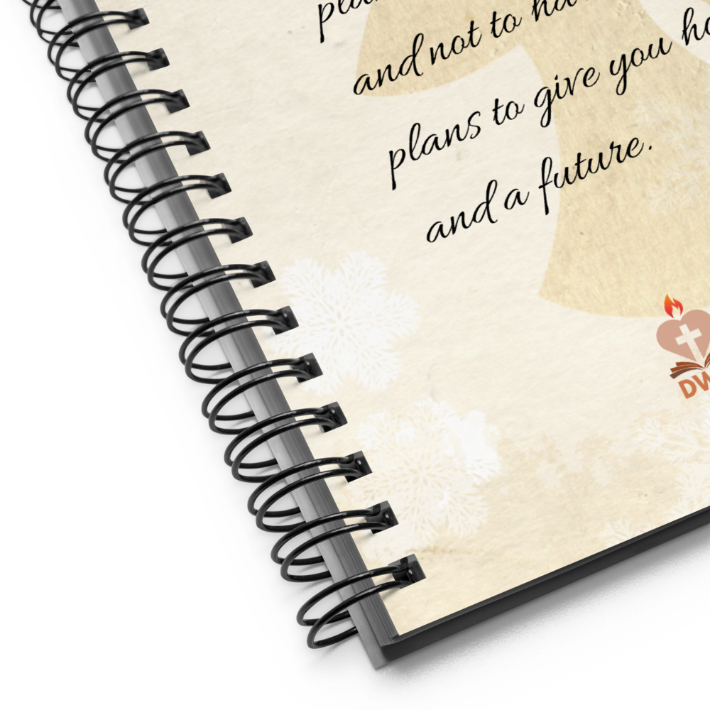 Angel Jeremiah 29:11 Spiral Notebook