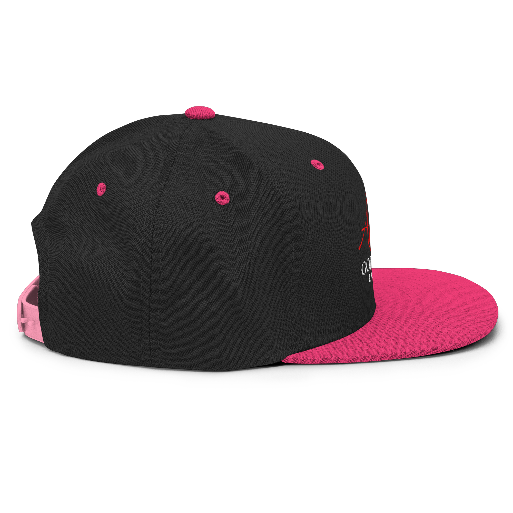 Aloha GOD Is Love Black/Hot Pink Snapback Hat