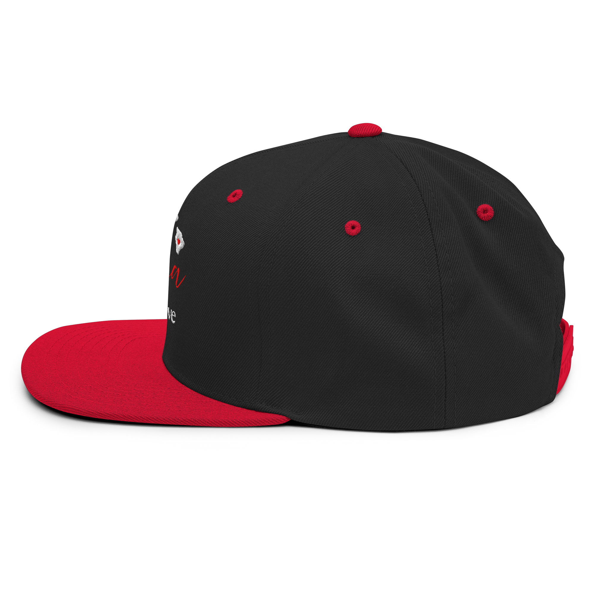 GOD Is Love Black/Red Snapback Hat