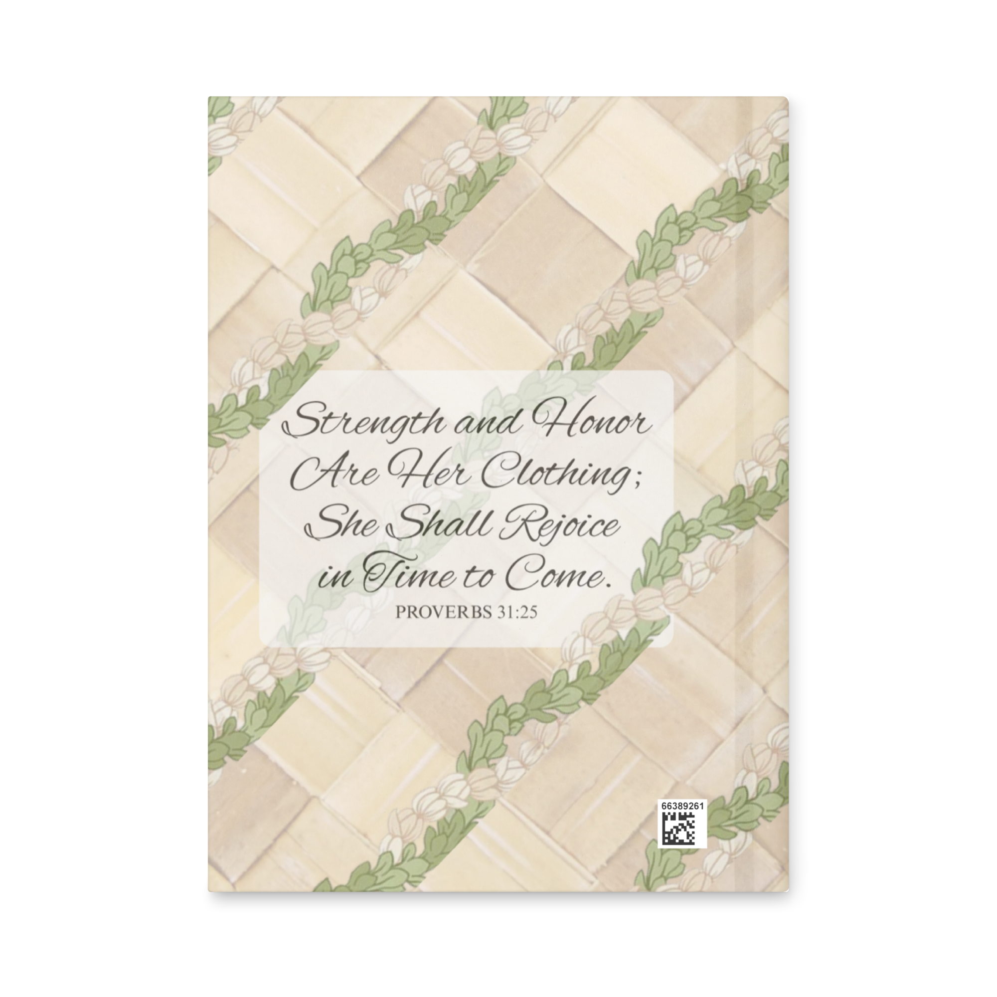 Lauhala Proverbs 31:25 Spiral Journal