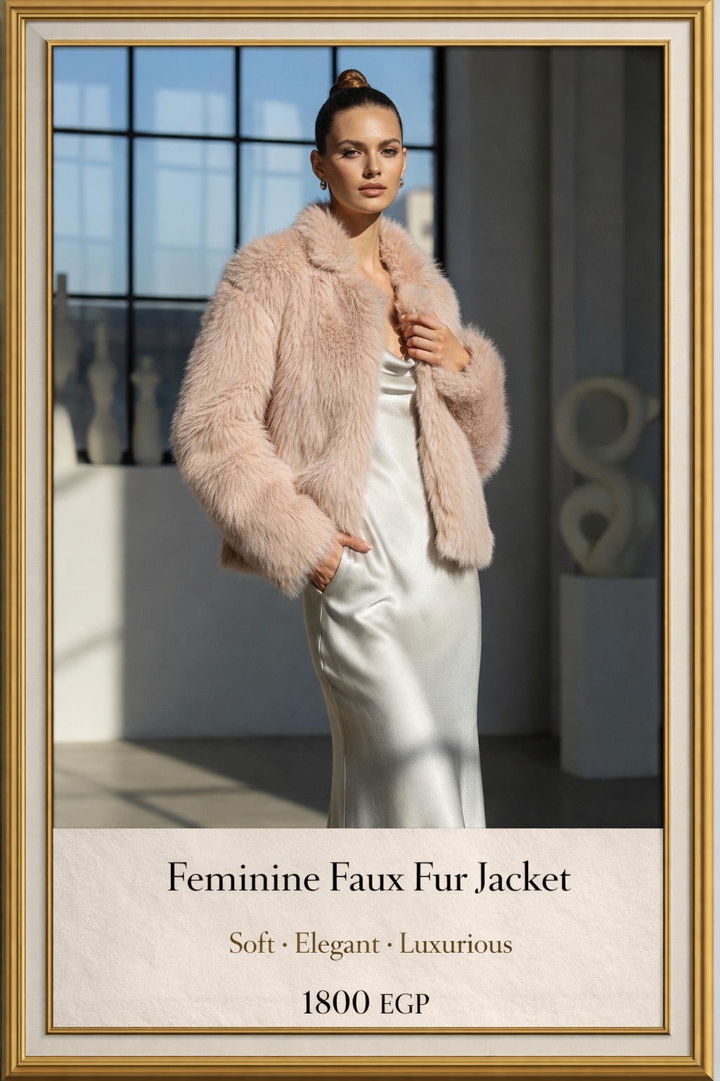 Blush Faux Fur Jacket