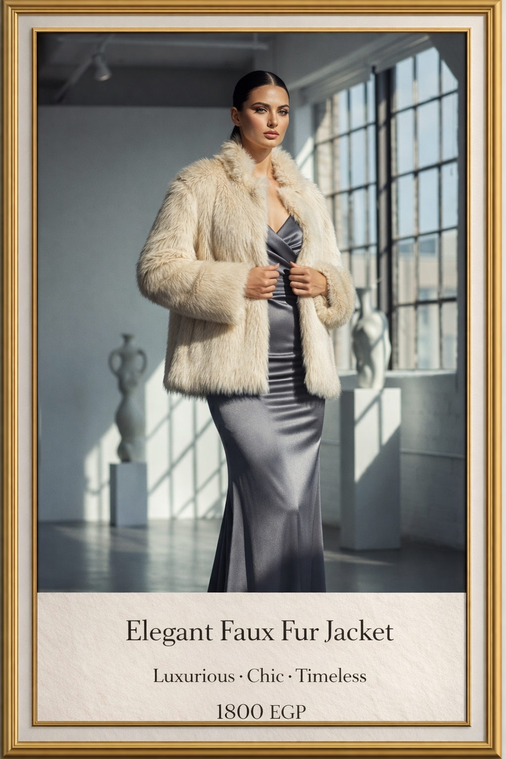 Elegant Faux Fur Jacket