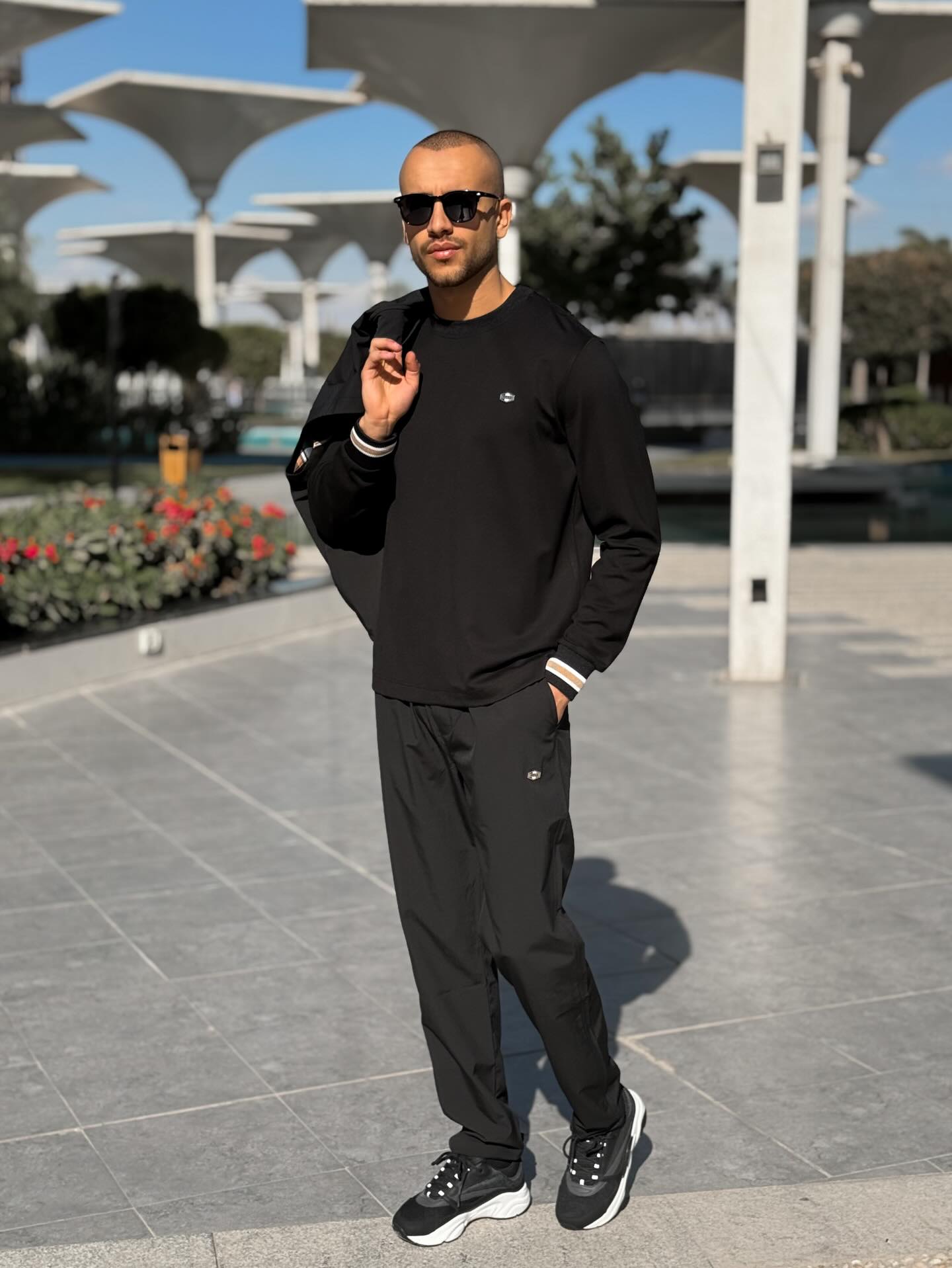 Men’s Black Tracksuit Set
