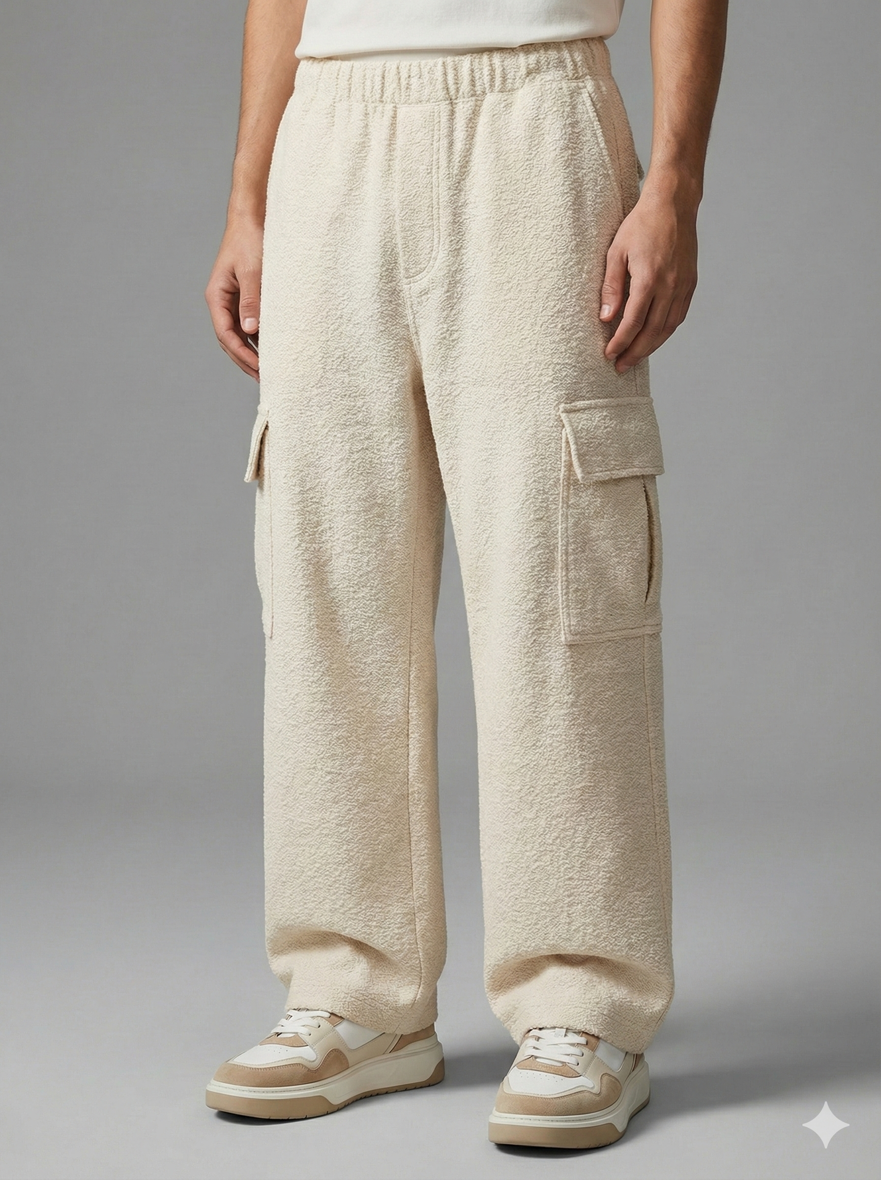 Men's Dark Gray Cargo Sweatpants