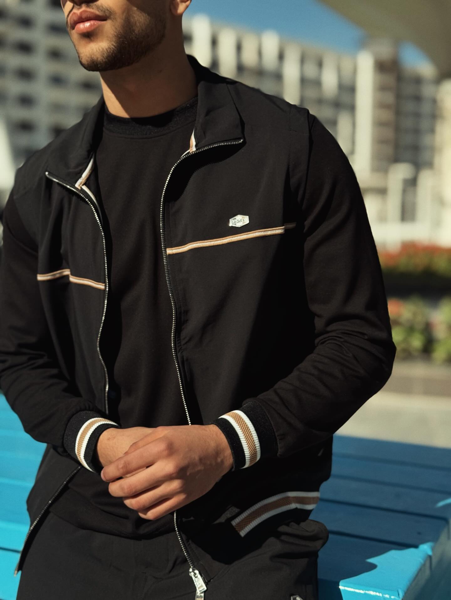 Men’s Black Tracksuit Set