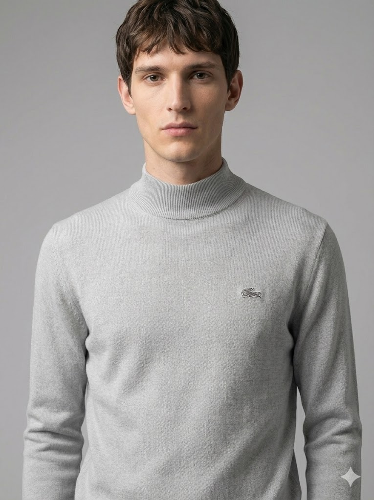 Light Gray Turtleneck Sweater