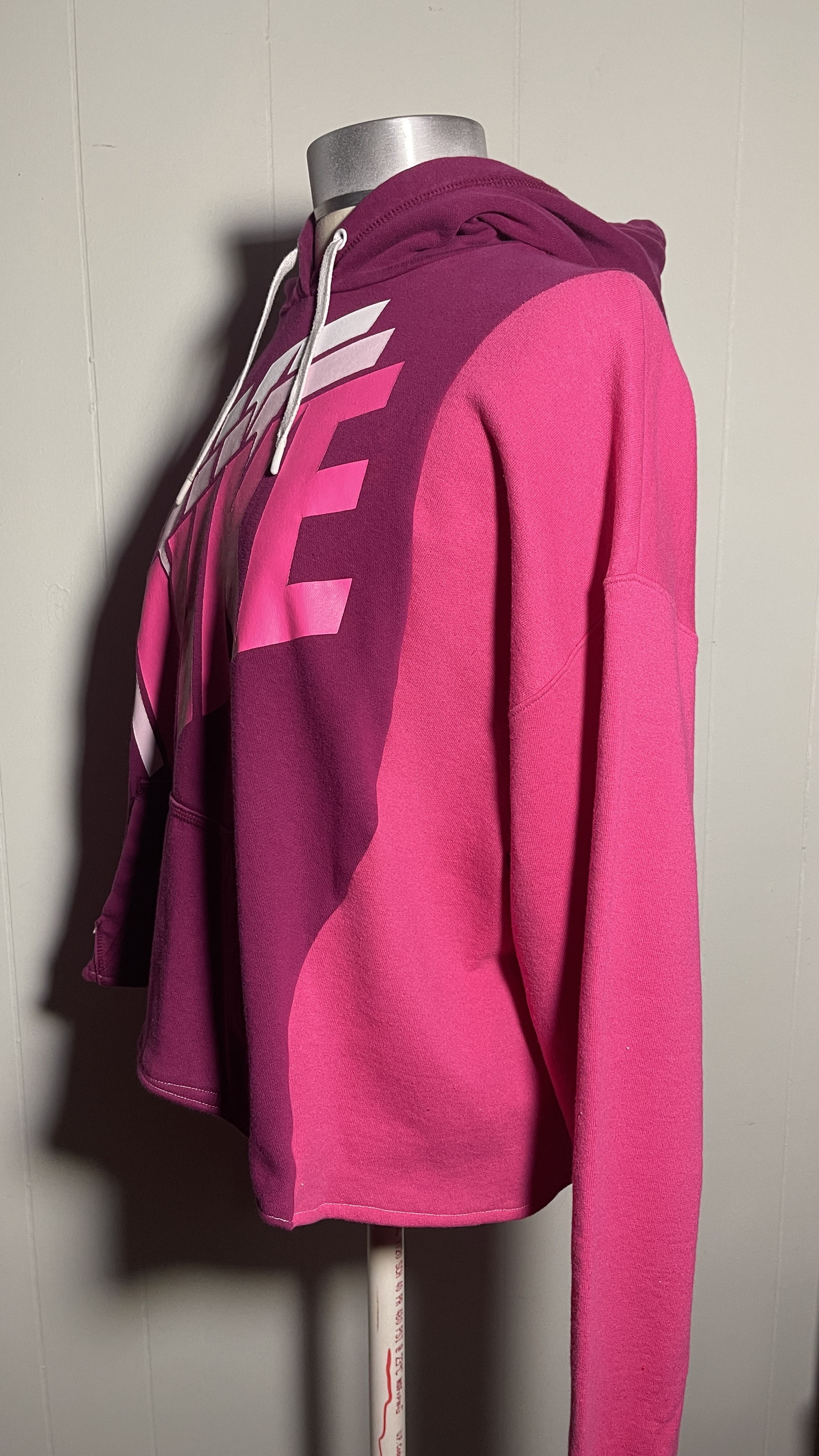 Pink Upcycled Hoodie