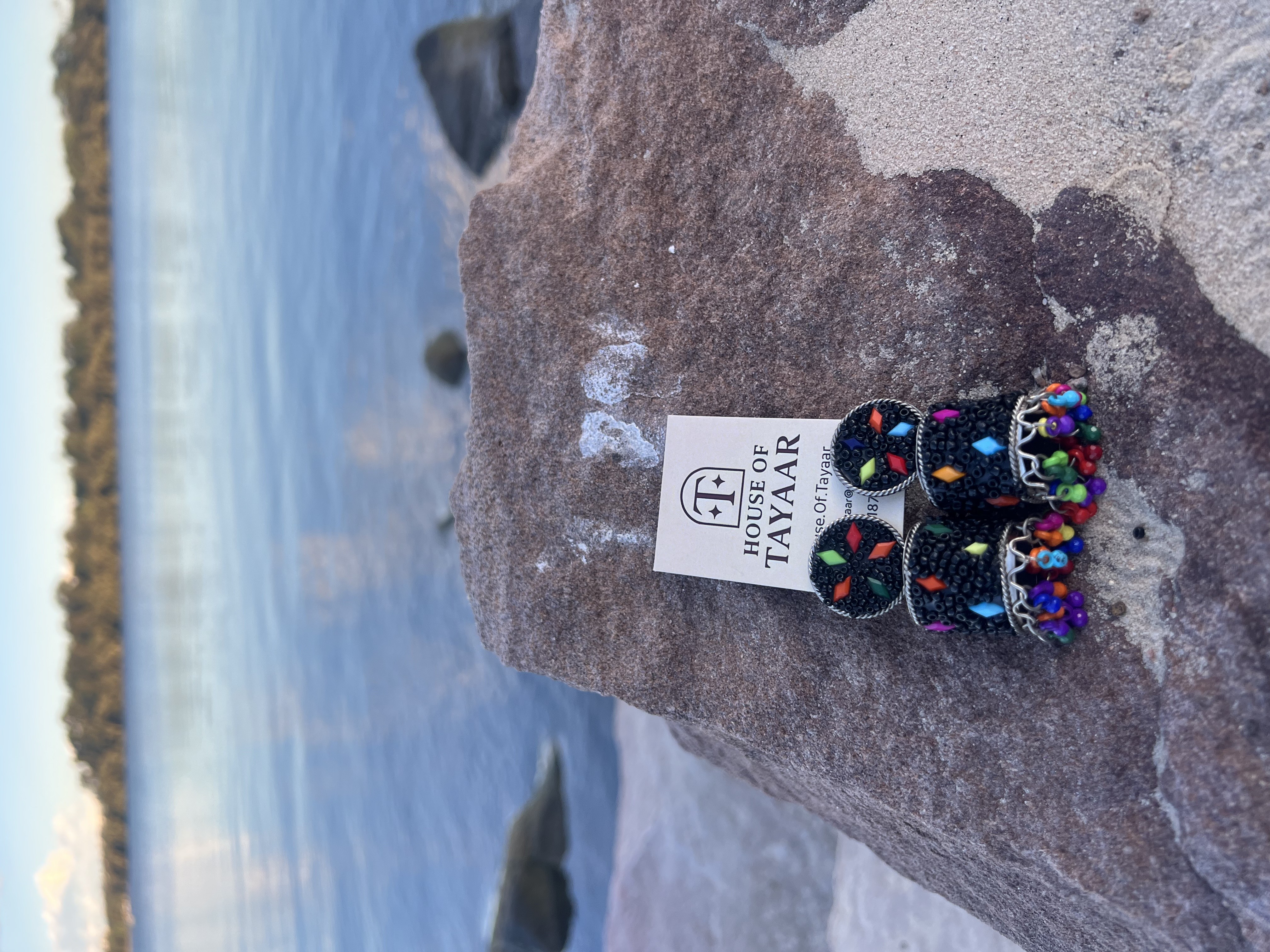 Handcrafted Multicolour Beaded Earrings