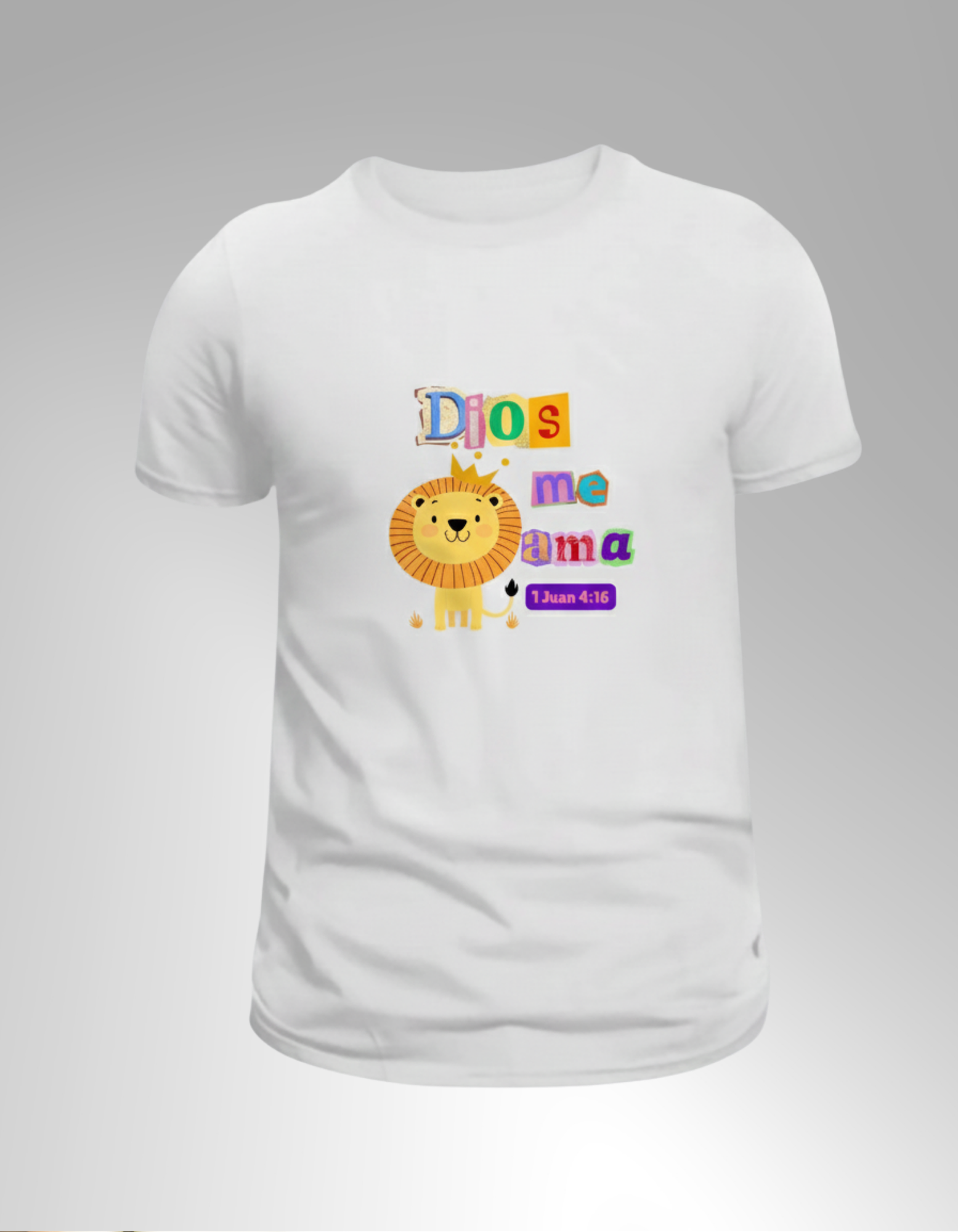 Camiseta Infantil “Dios Me Ama” – 1 Juan 4:16