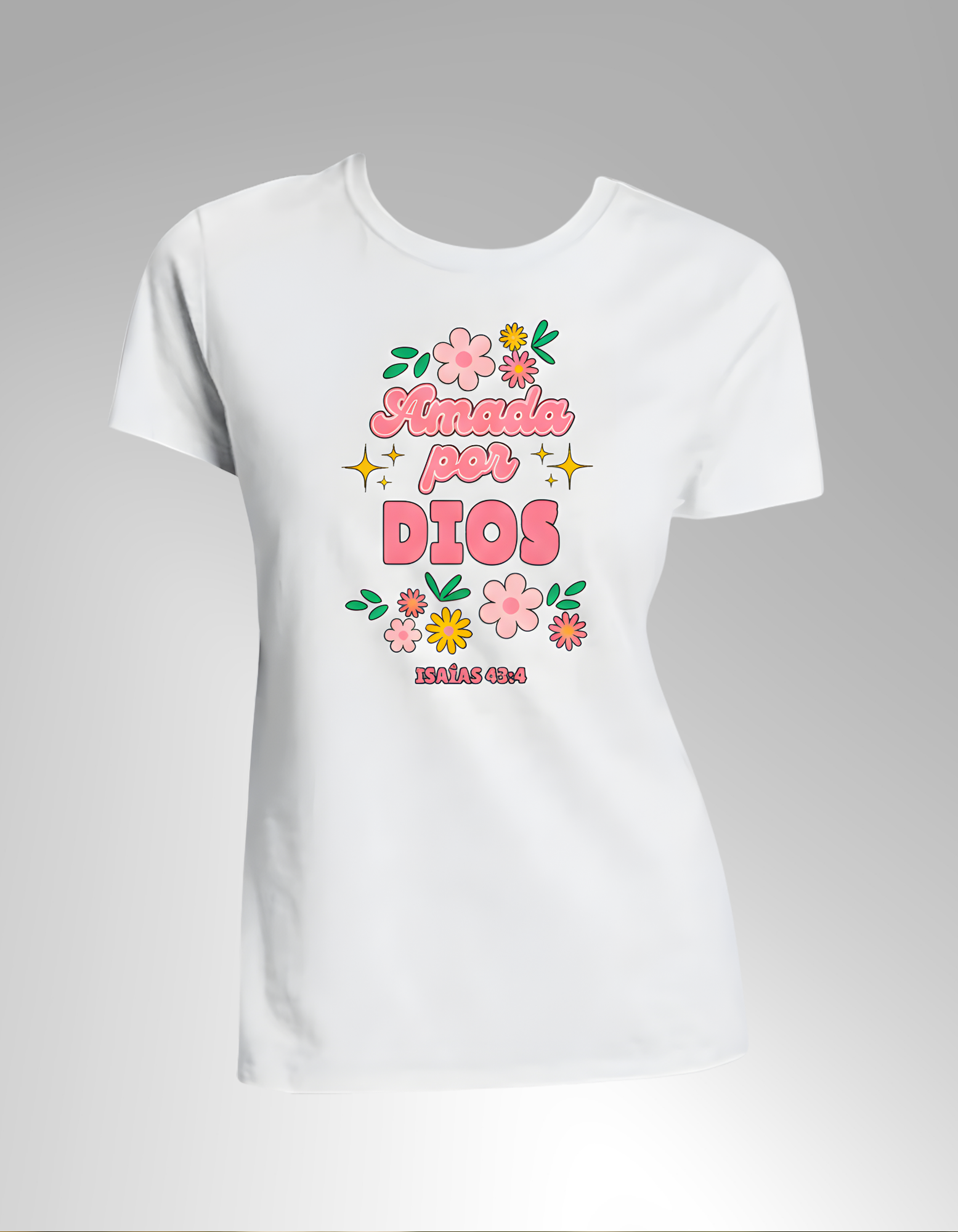Camiseta “Amada por Dios” – Isaías 43:4