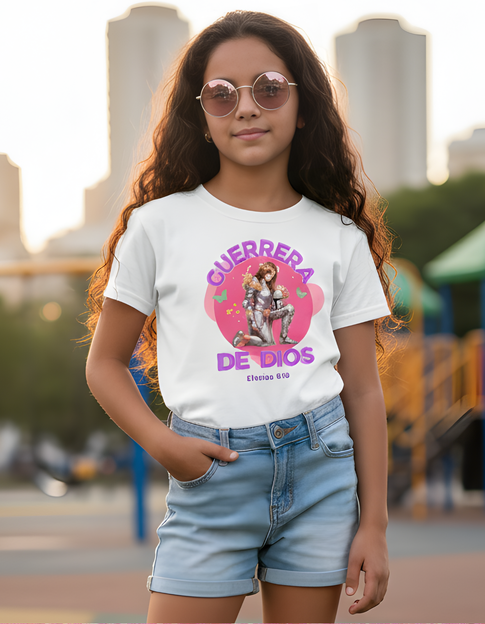Camiseta Infantil “Guerrera de Dios” – Efesios 6:10