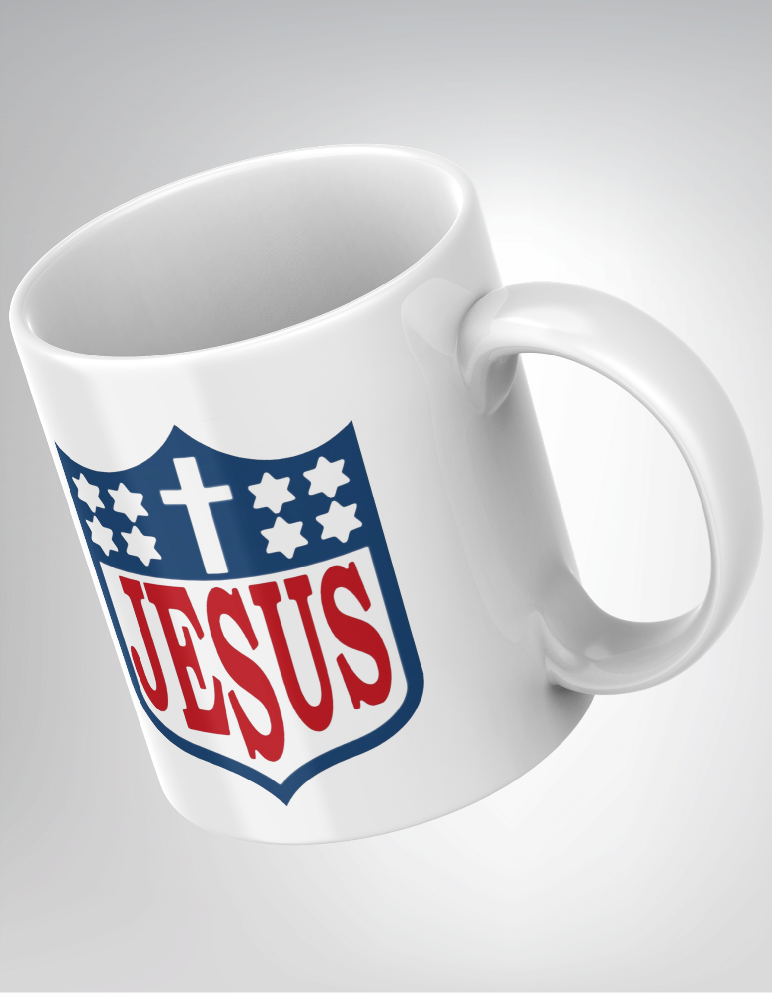 Mug “JESUS” – Estilo Liga de Fútbol Americano